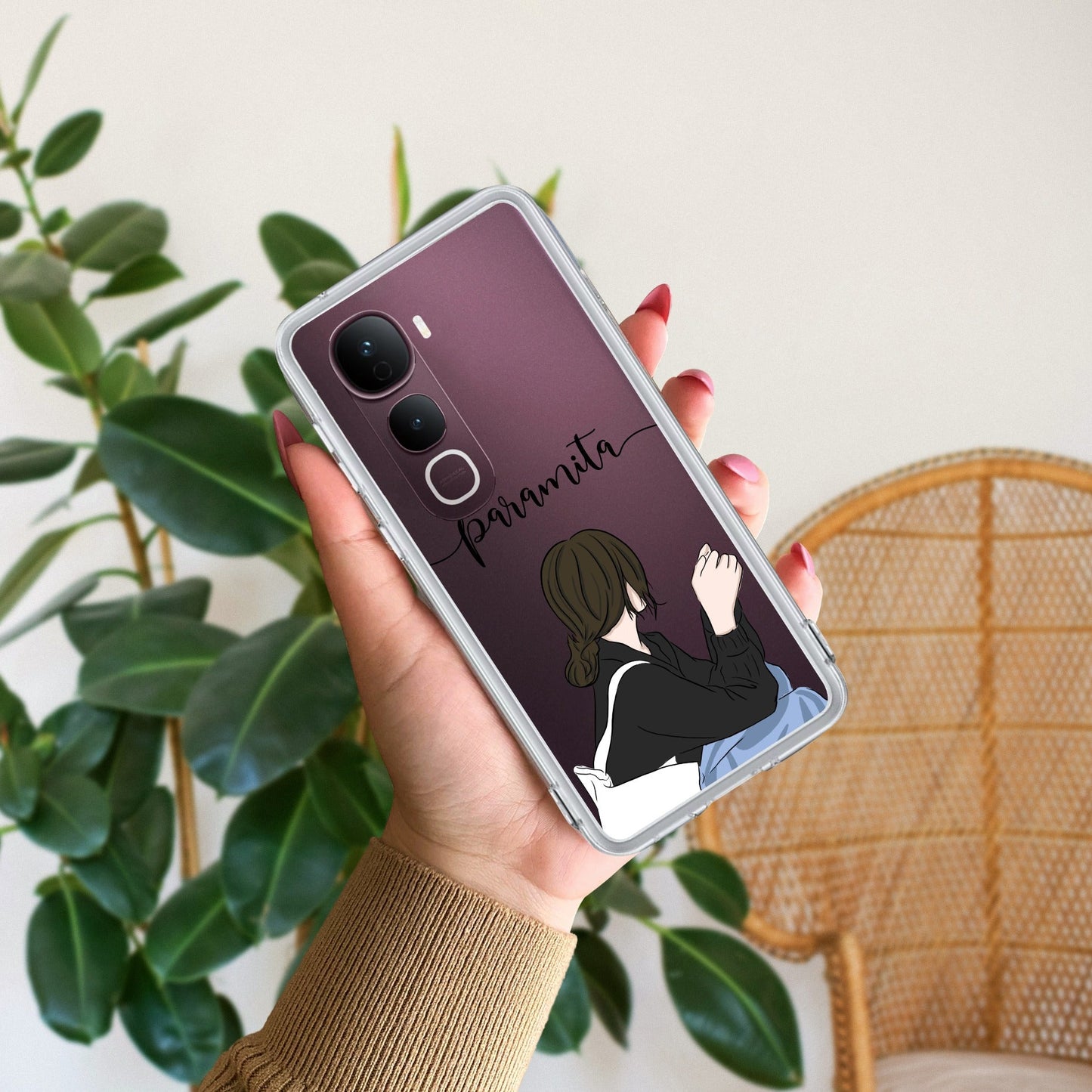 Relax Mood Customize Transparent Silicon Case For Vivo