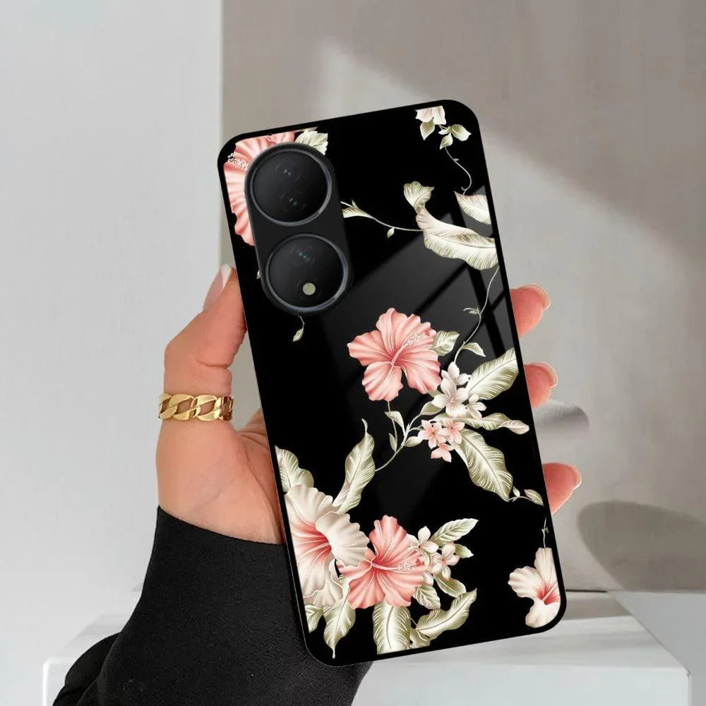 Retro Floral Glass Phone Case And Cover For Vivo - ShopOnCliQ