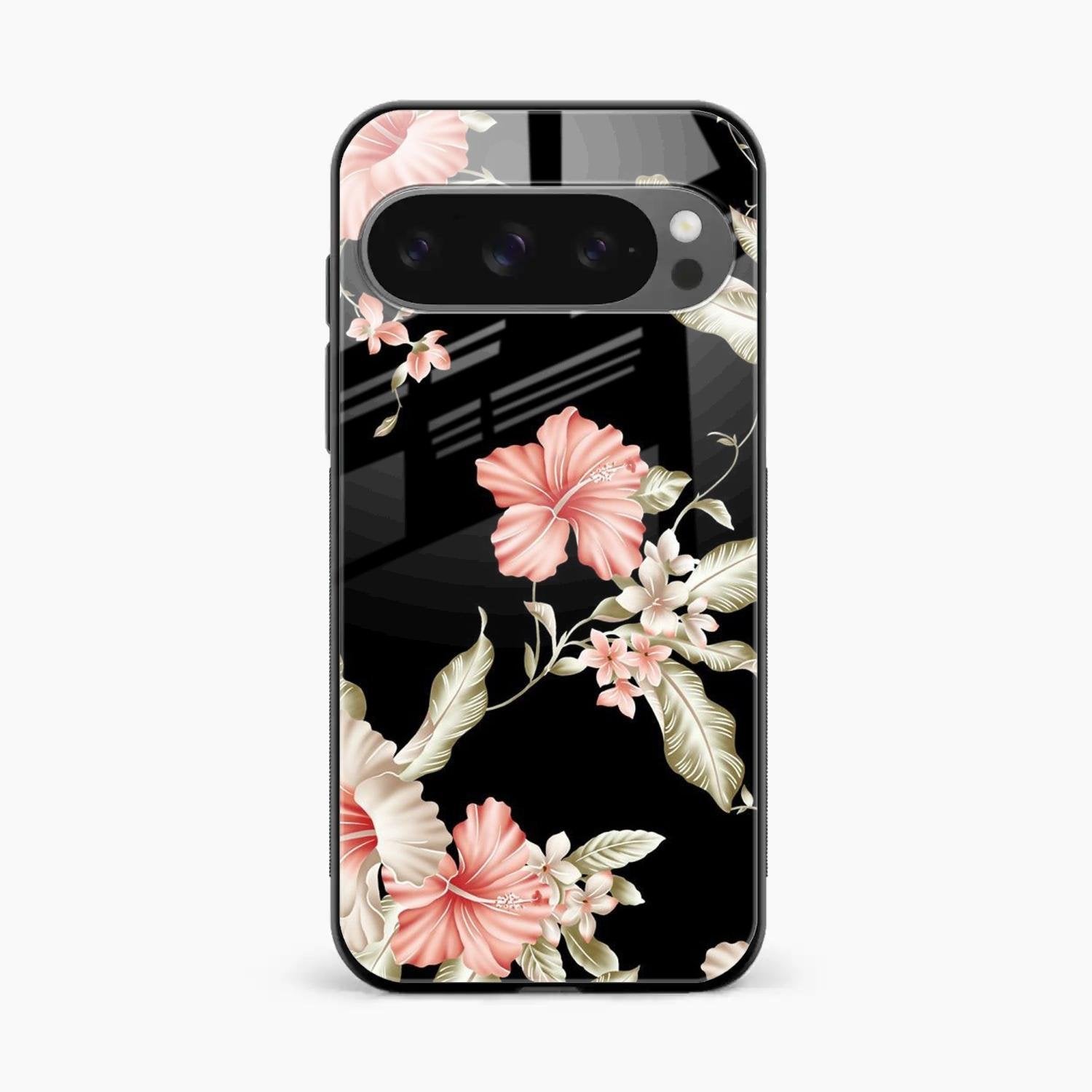Retro Floral Glass Phone Case And For Google Pixel 10 Pro XL