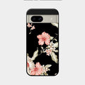 Retro Floral Glass Phone Case For Google Pixel 8A 5G