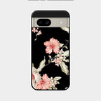 Retro Floral Glass Phone Case For Google Pixel 8A 5G