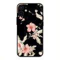 Retro Floral Glass Phone Case For iPhone 12 mini