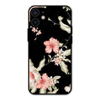 Retro Floral Glass Phone Case For iPhone 12 mini