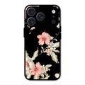 Retro Floral Glass Phone Case For iPhone 17 Pro