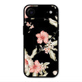 Retro Floral Glass Phone Case For iPhone Air