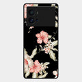 Retro Floral Glass Phone Case For Iqoo 9 Pro 5G