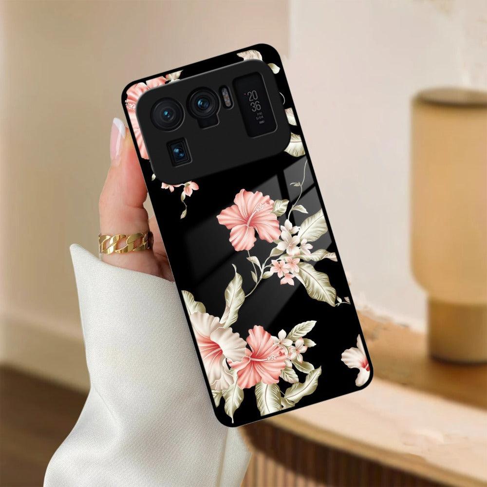 Retro Floral Glass Phone Case And Cover For Redmi/Xiaomi