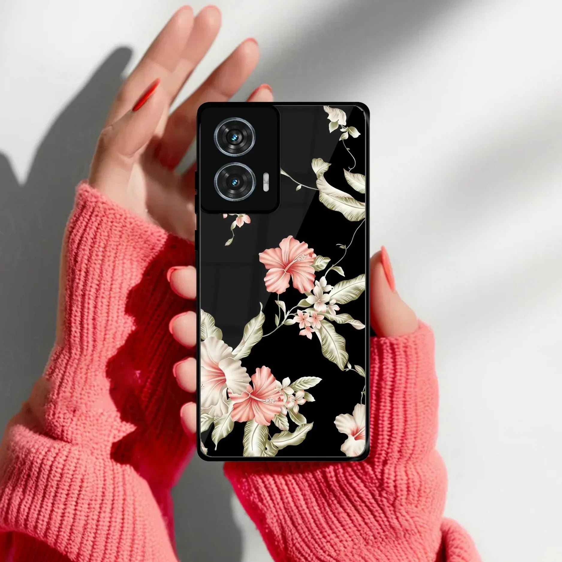 Retro Floral Glass Phone Case And Cover For Motorola - ShopOnCliQ