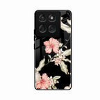 Retro Floral Glass Phone Case For Motorola Edge 60 Fusion 5G