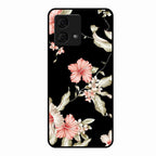 Retro Floral Glass Phone Case For Motorola g84 5G