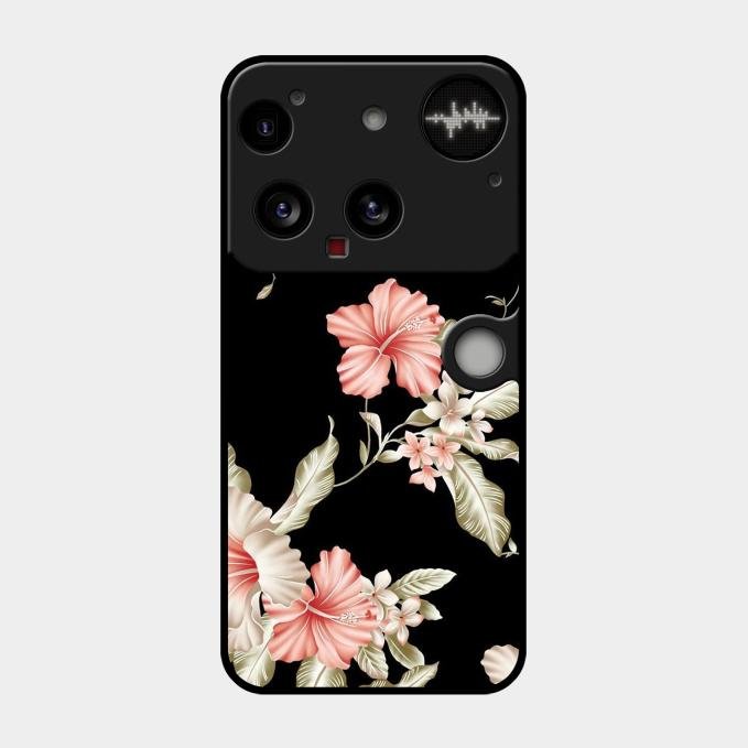 Retro Floral Glass Phone Case For Nothing Phone 3 5G
