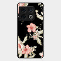 Retro Floral Glass Phone Case For Oneplus 10 Pro 5G