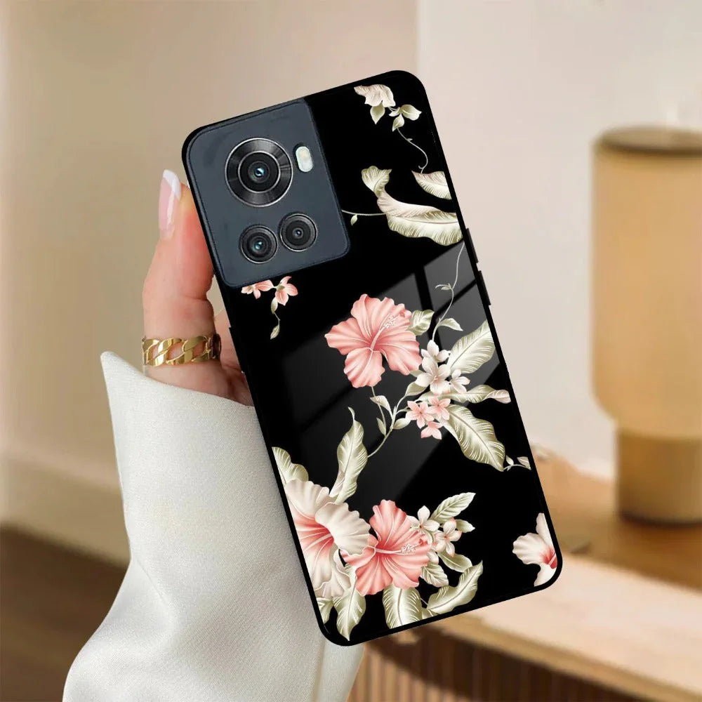 Retro Floral Glass Phone Case And Cover For OnePlus - ShopOnCliQ