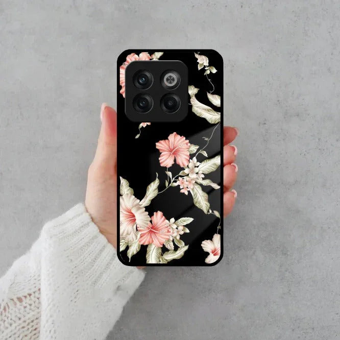 Retro Floral Glass Phone Case And Cover For OnePlus - ShopOnCliQ