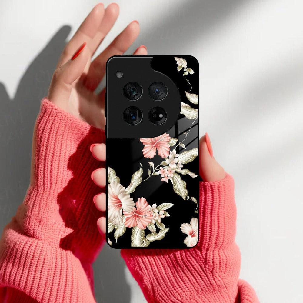 Retro Floral Glass Phone Case And Cover For OnePlus - ShopOnCliQ