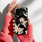 Retro Floral Glass Phone Case For OnePlus 15 5G