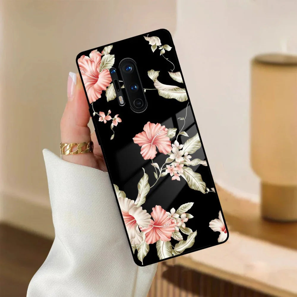 Retro Floral Glass Phone Case And Cover For OnePlus - ShopOnCliQ