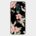 Retro Floral Glass Phone Case For Oneplus 8