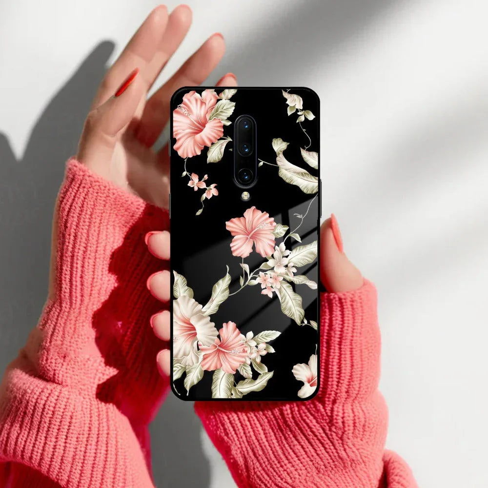 Retro Floral Glass Phone Case And Cover For OnePlus - ShopOnCliQ