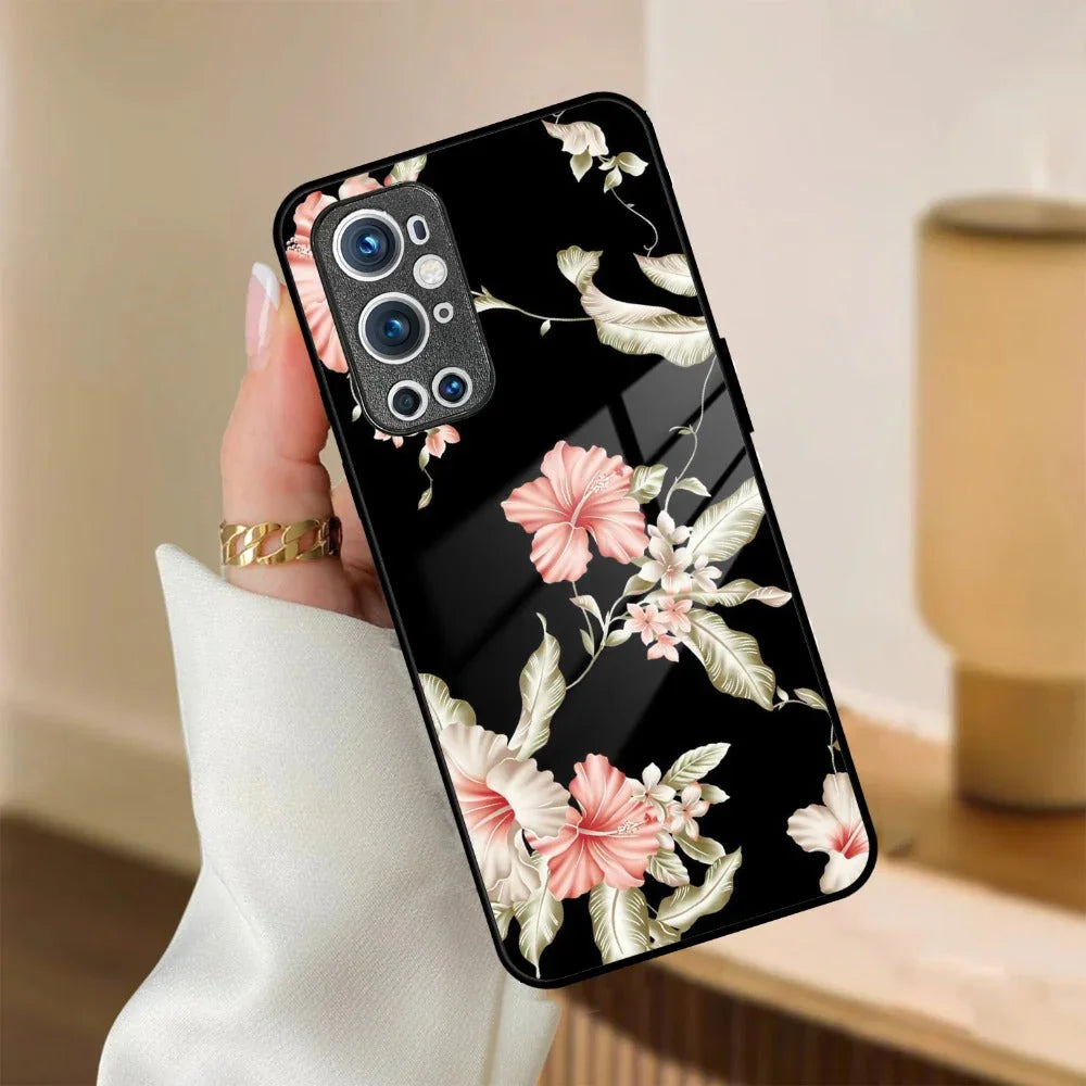 Retro Floral Glass Phone Case And Cover For OnePlus - ShopOnCliQ