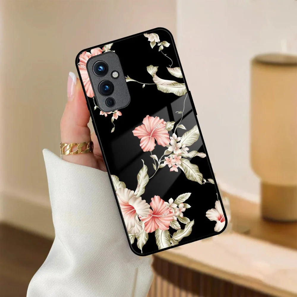 Retro Floral Glass Phone Case And Cover For OnePlus - ShopOnCliQ