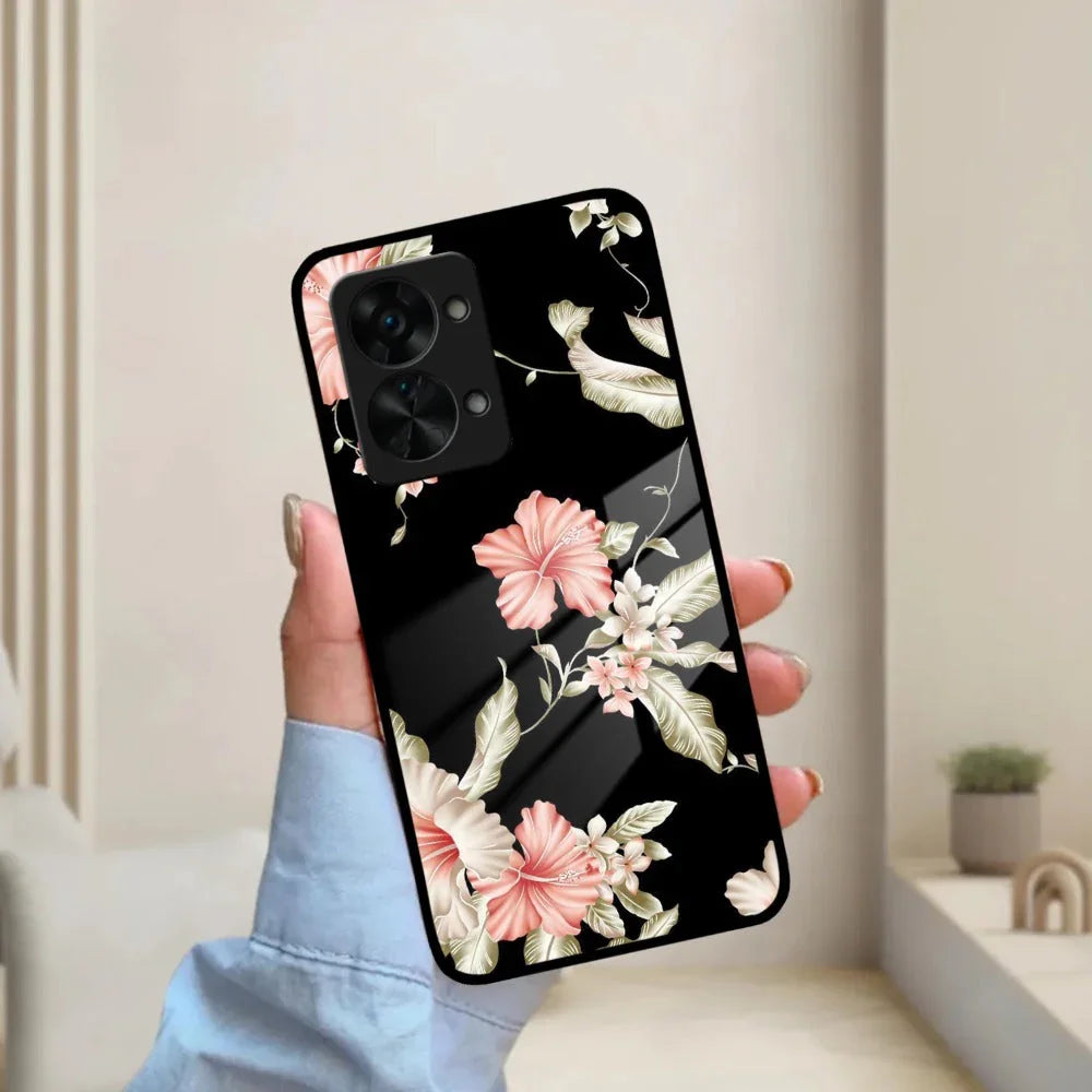 Retro Floral Glass Phone Case And Cover For OnePlus - ShopOnCliQ