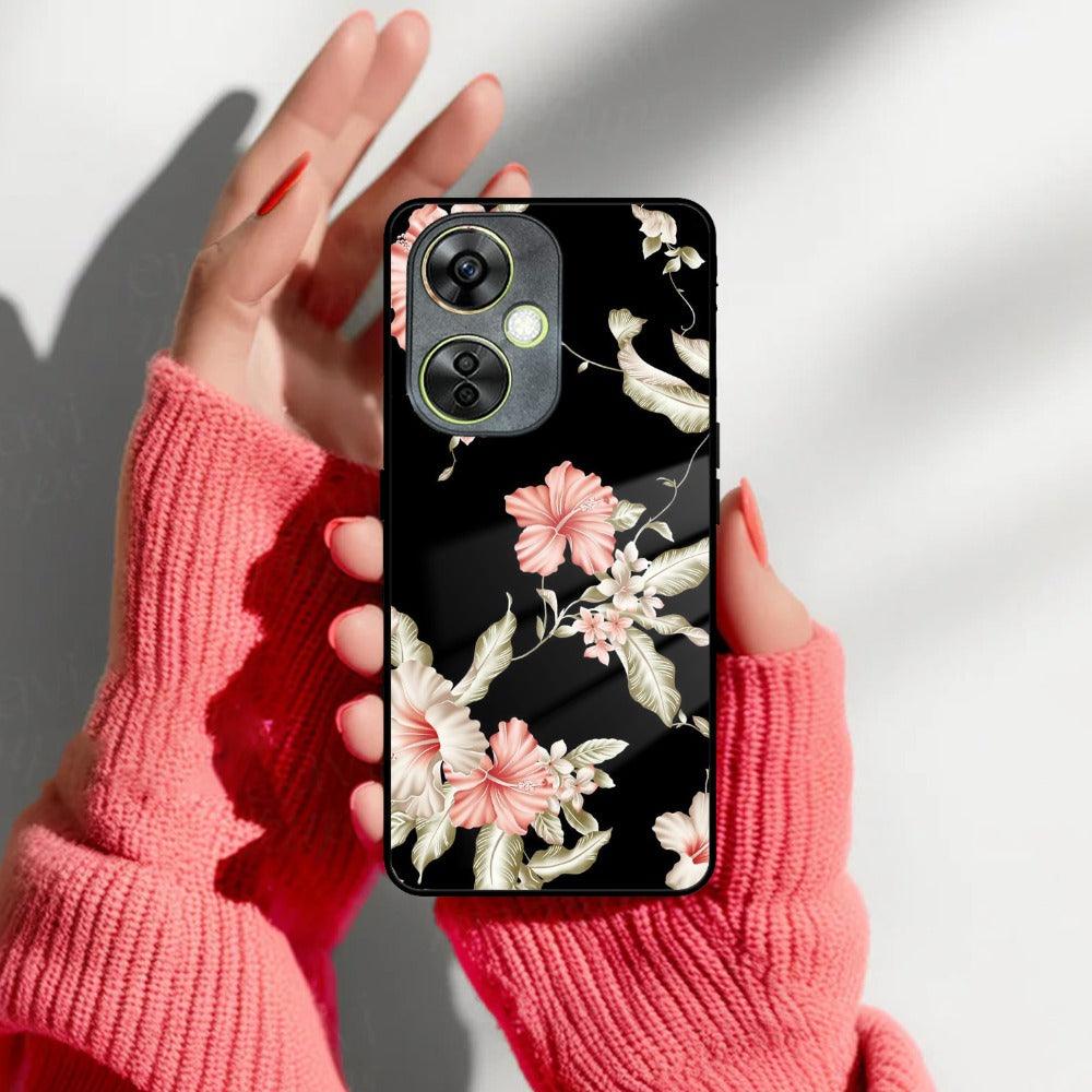 Retro Floral Glass Phone Case And For OnePlus