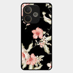 Retro Floral Glass Phone Case For Oppo A5 Pro 5G