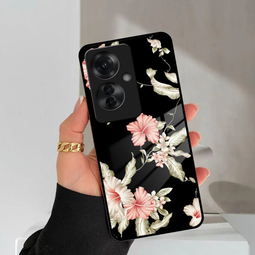 Retro Floral Glass Phone Case And Cover For Oppo - ShopOnCliQ