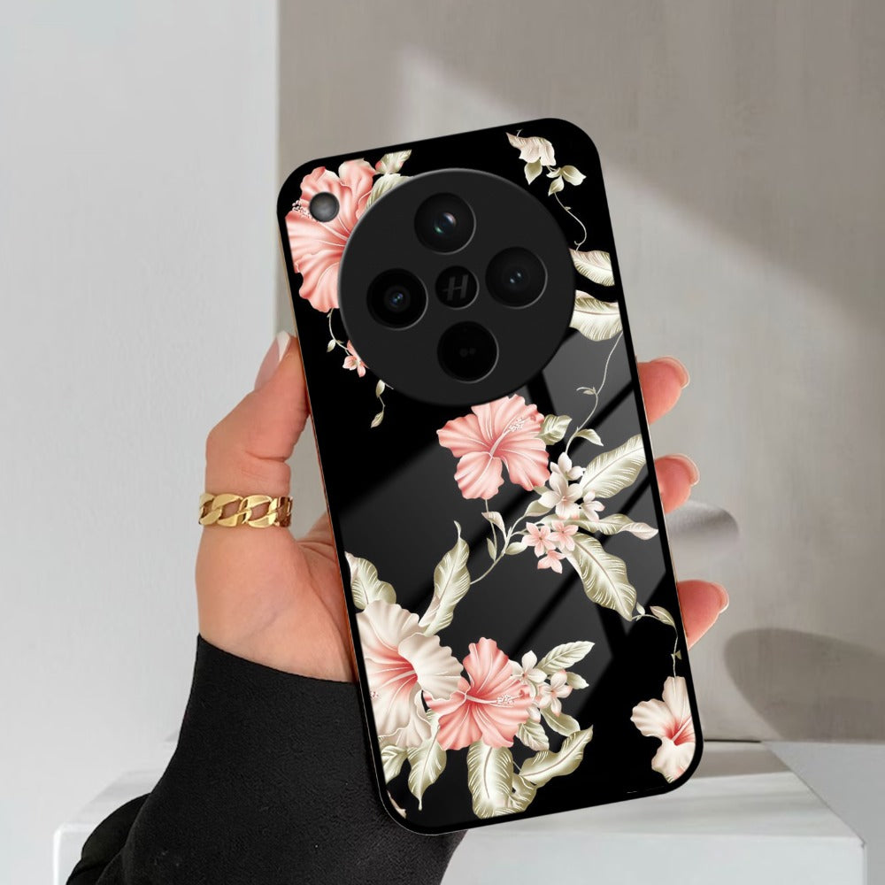 Retro Floral Glass Phone Case And For Oppo