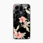 Retro Floral Glass Phone Case For Oppo Find X9 5G