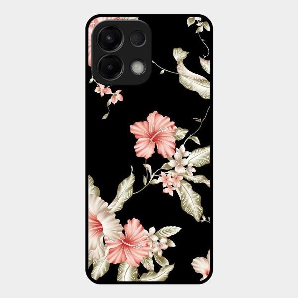 Retro Floral Glass Phone Case For Oppo K13 5G