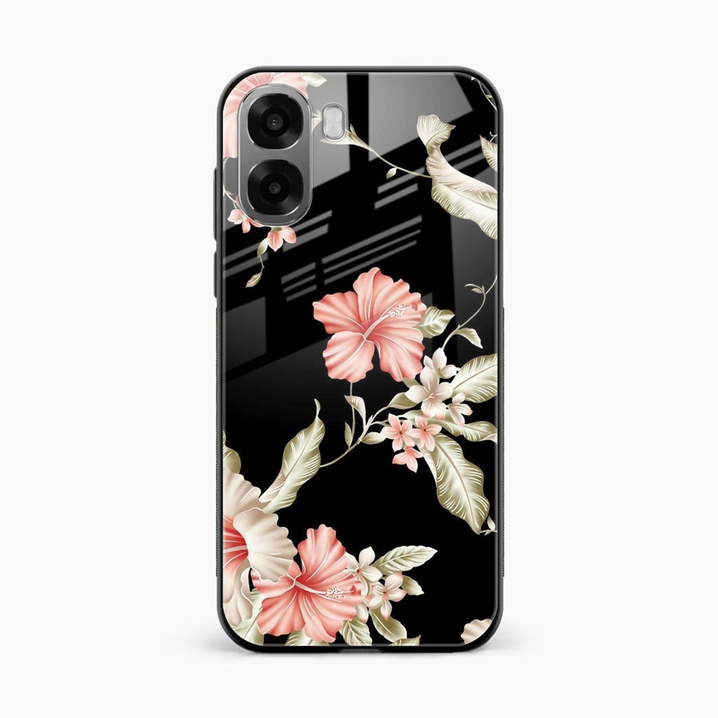 Retro Floral Glass Phone Case For Oppo K14x 5G