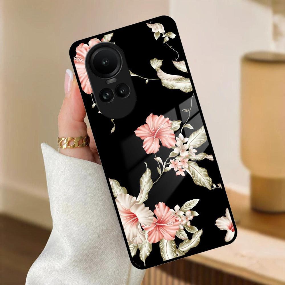 Retro Floral Glass Phone Case And Cover For Oppo - ShopOnCliQ