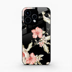 Retro Floral Glass Phone Case For Oppo Reno 15 5G