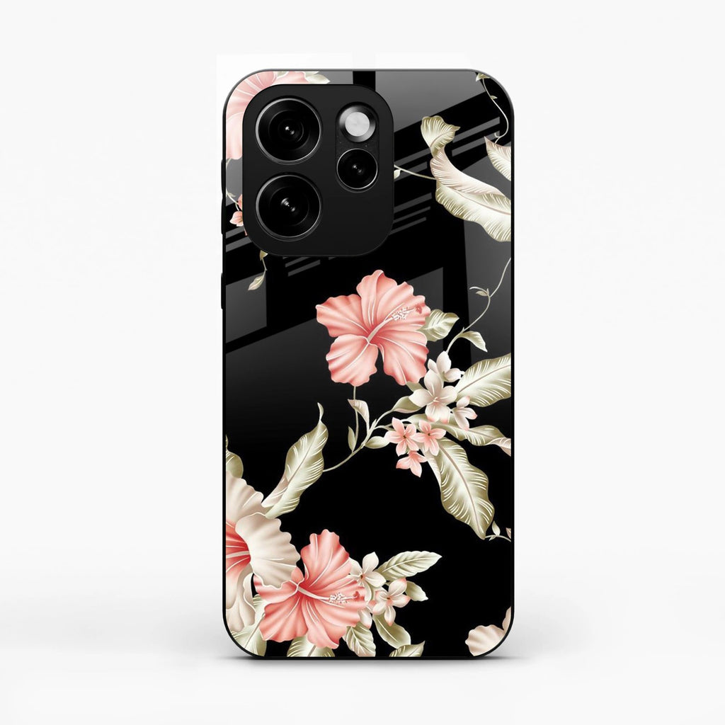 Retro Floral Glass Phone Case For Oppo Reno15 Pro Mini 5G