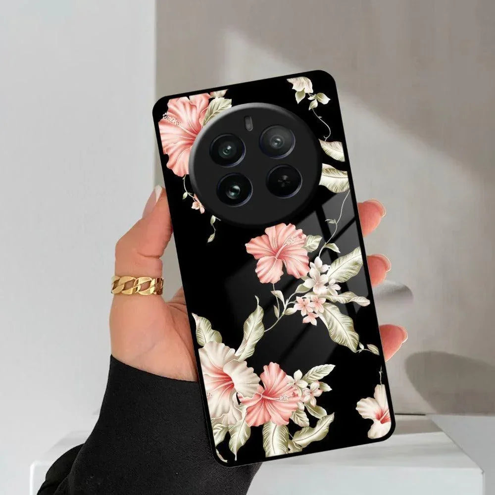 Retro Floral Glass Phone Case And Cover For Realme/Narzo - ShopOnCliQ