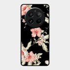 Retro Floral Glass Phone Case For Realme 12 Pro Plus 5G