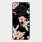 Retro Floral Glass Phone Case For Realme 14 Pro Lite 5G
