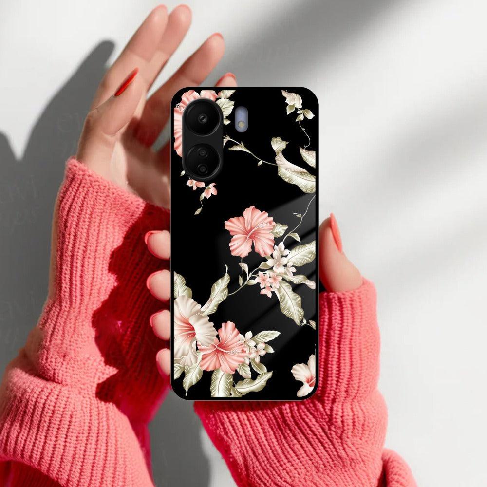 Retro Floral Glass Phone Case And Cover For Redmi/Xiaomi