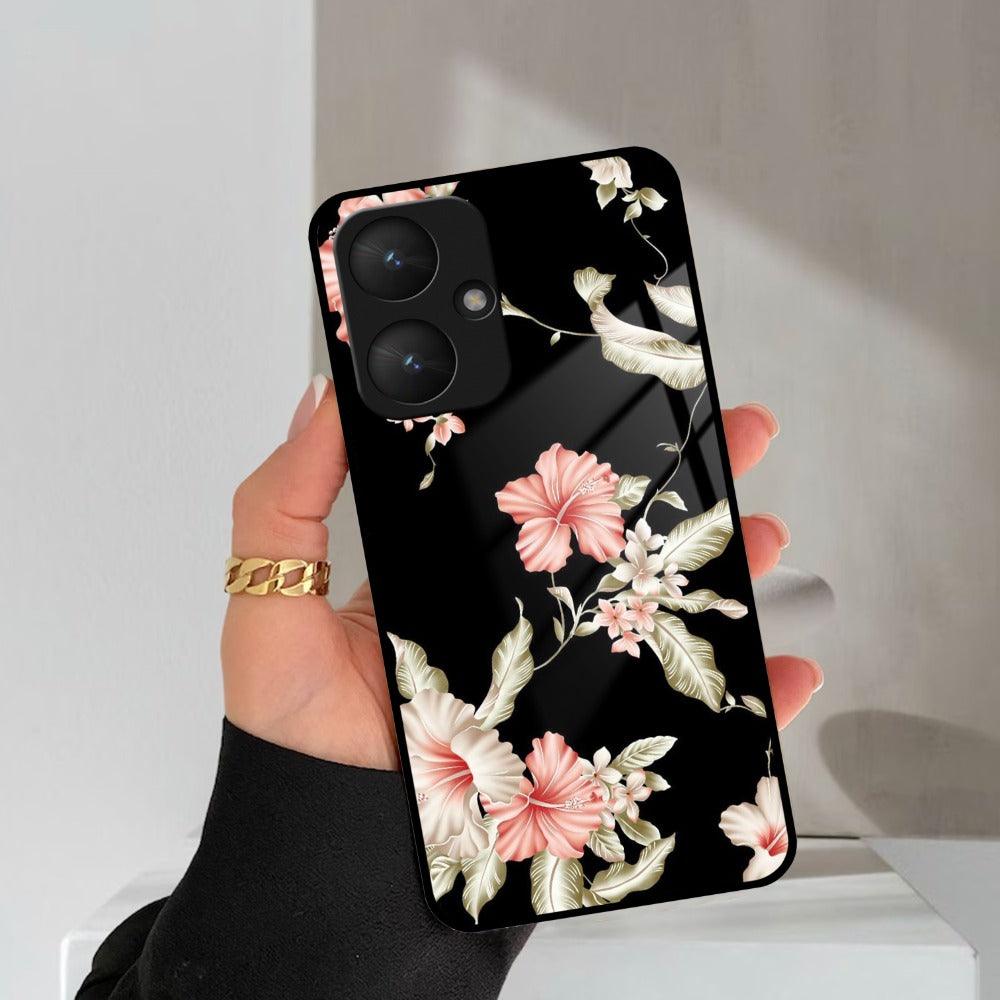 Retro Floral Glass Phone Case And Cover For Redmi/Xiaomi