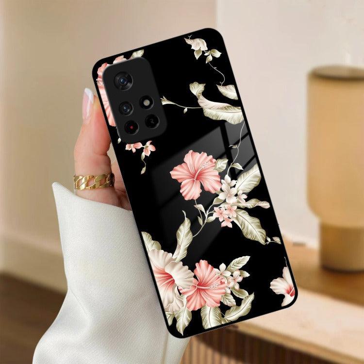 Retro Floral Glass Phone Case And Cover For Redmi/Xiaomi