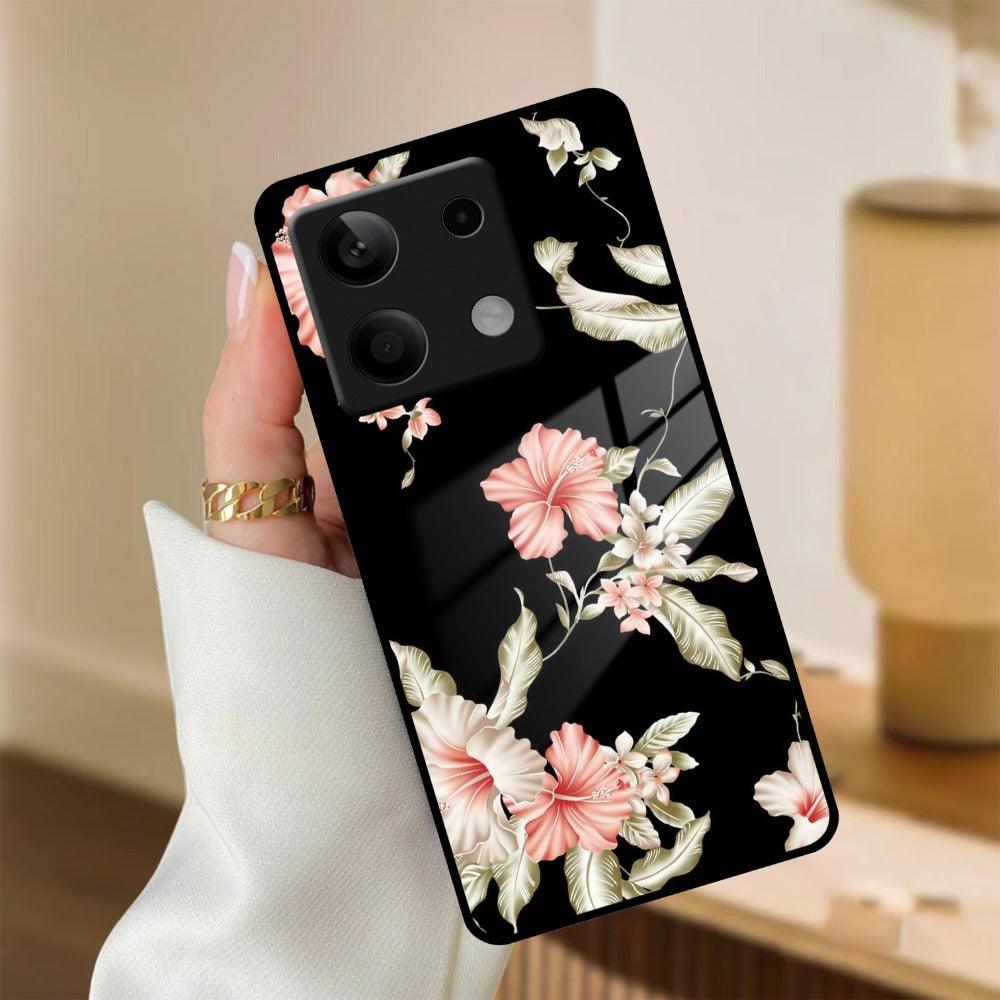 Retro Floral Glass Phone Case And Cover For Redmi/Xiaomi