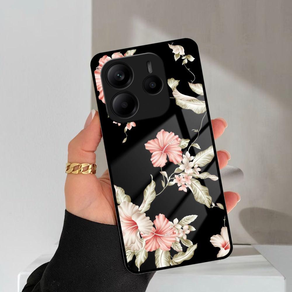 Retro Floral Glass Phone Case And Cover For Redmi/Xiaomi