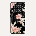 Retro Floral Glass Phone Case For Redmi Note 15 5G