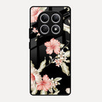 Retro Floral Glass Phone Case For Redmi Note 15 5G