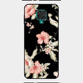 Retro Floral Glass Phone Case For Redmi Note 9 Pro