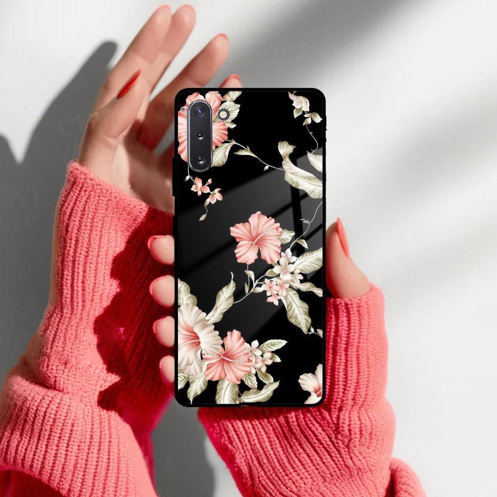 Retro Floral Glass Phone Case And Cover For Samsung - ShopOnCliQ