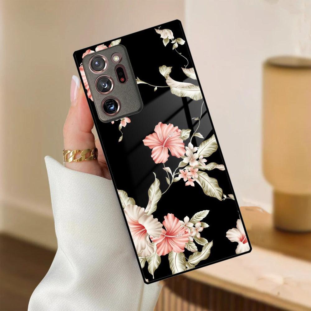 Retro Floral Glass Phone Case And Cover For Samsung - ShopOnCliQ