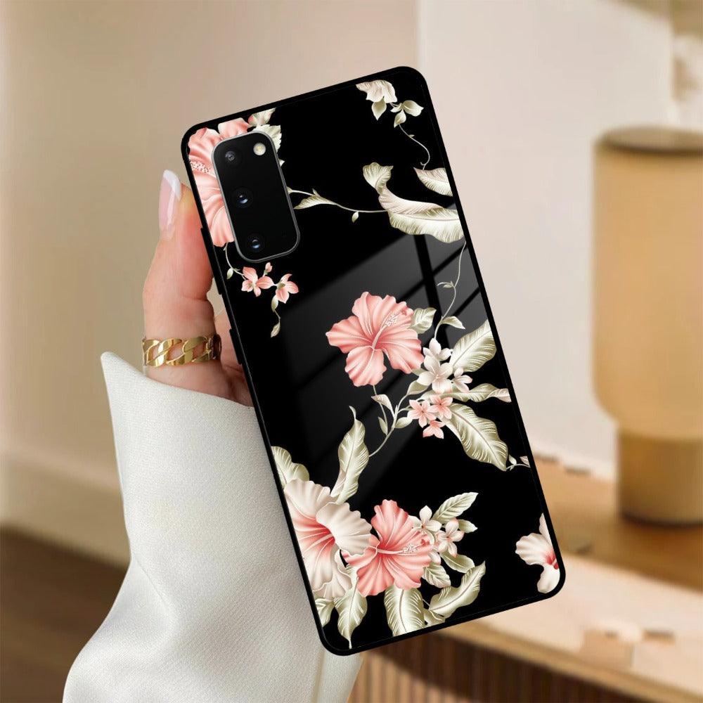 Retro Floral Glass Phone Case And Cover For Samsung - ShopOnCliQ